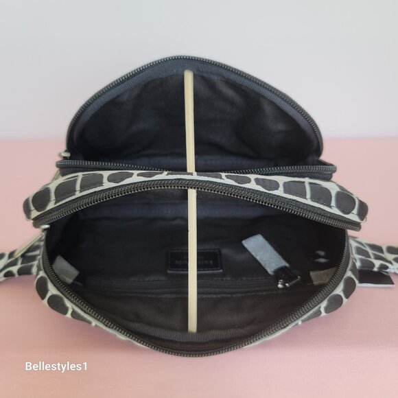 KATE SPADE Belt Bag Noel Jacquarded Printed Fabric Bag- Black Multi ⭐ - Picture 14 of 16